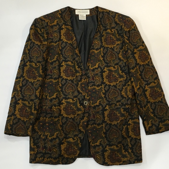Vintage Floral Blazer Size 16 - Picture 5 of 5